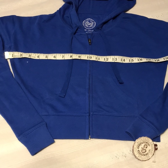 Ladies Junior SO American Heritage Crop Zipup Hoodie - Picture 6 of 9